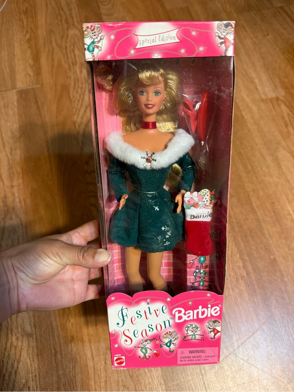 New in box Barbie festive season special edition doll